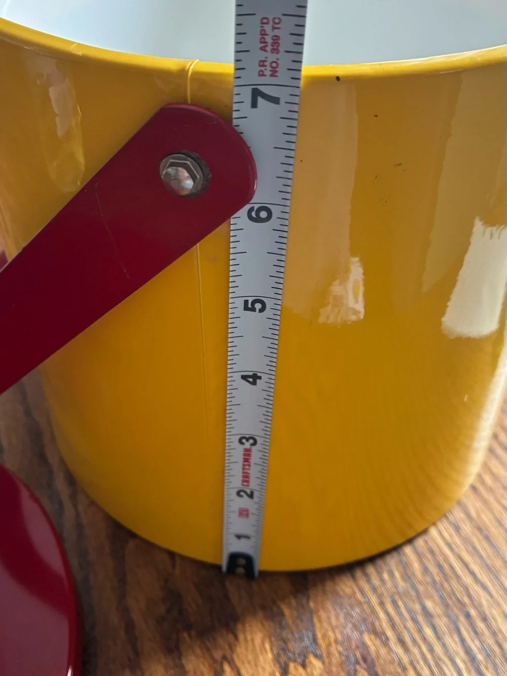 Georges Briard Red & Yellow Ice Bucket